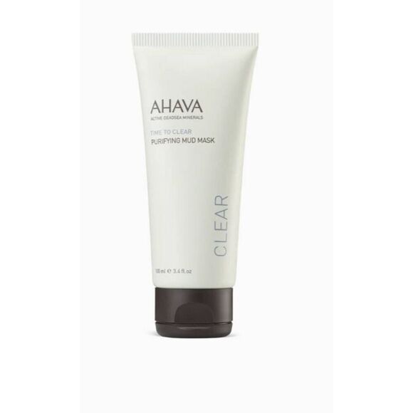 BNIB~AHAVA Time to Clear Purifying Mud Mask~3.4 fl.oz. - Picture 2 of 3